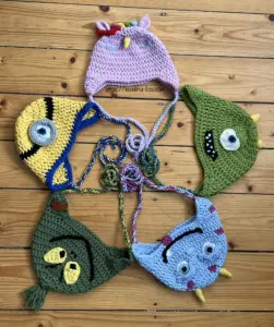 baby hats. handmade by Ewelina Liza