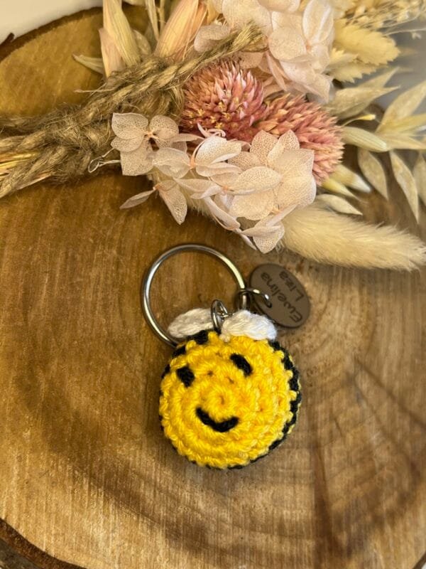 Bee Key Chain | Bumble bee key chain | Bienen Schlüsselanhänger | Handmade by Ewelina Liza