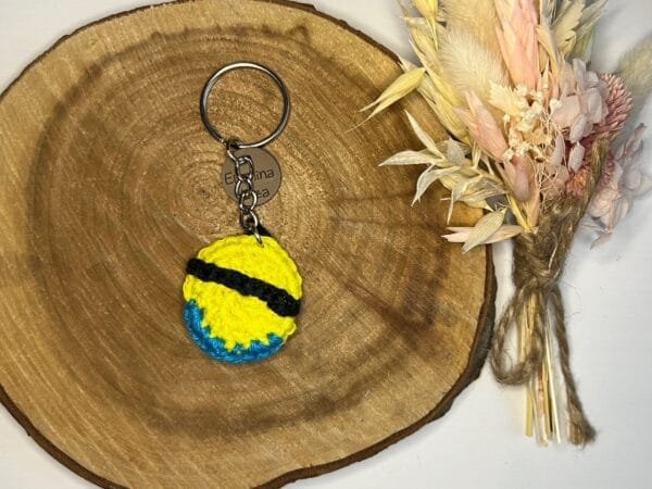 Minion key chain | Minion Schlüsselanhänger. Handmade by Ewelina Liza