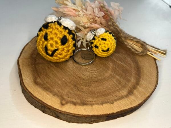 Bumblebee Key Chain | Bee Amigurumi Key Chain | Bee Key Chain - Image 4