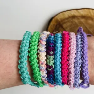 Crocheted bracelet