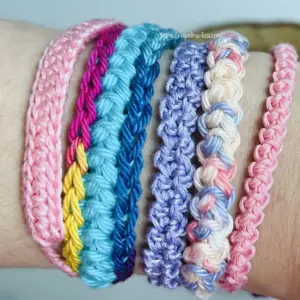 Crocheted bracelets | gehäkelte Armbänder - Handmade by Ewelina Liza