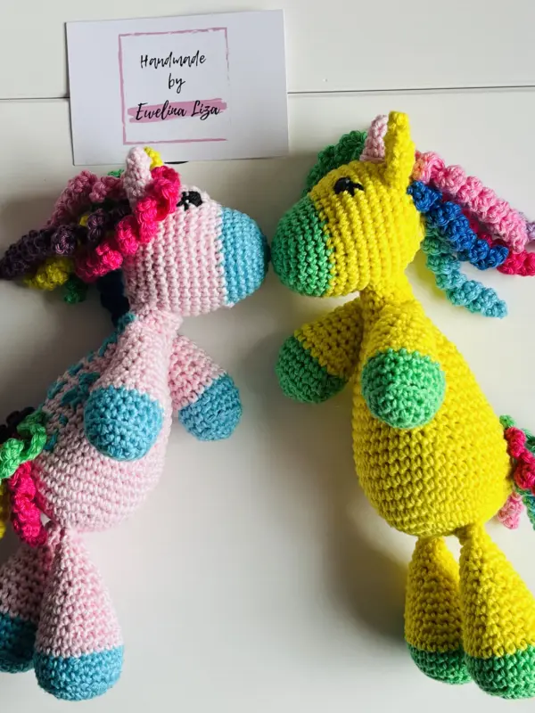 Unicorn Amigurumi. Handmade by Ewelina Liza