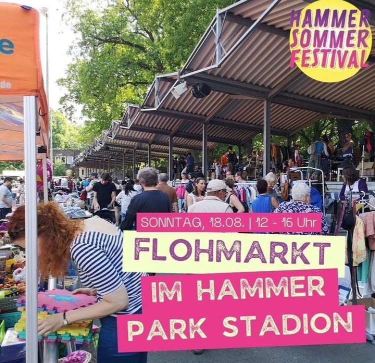 Flohmarkt Hammer Stadion. Handmade by Ewelina Liza