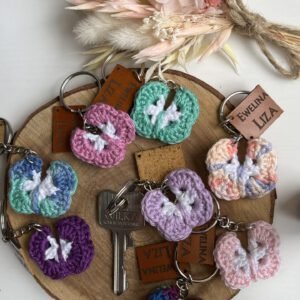 butterfly key chain | Schmetterling Schlüsselanhänger. Handmade by Ewelina Liza