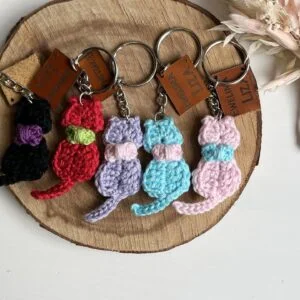 Cat Key Chain. Handmade by Ewelina Liza