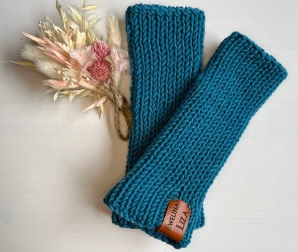 Handstulpen | fingerless gloves. Handmade by Ewelina Liza
