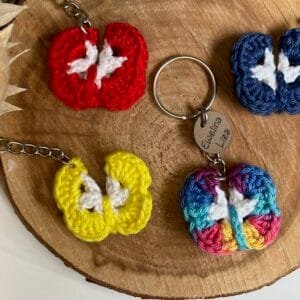 butterfly key chain | Schmetterling Schlüsselanhänger. Handmade by Ewelina Liza